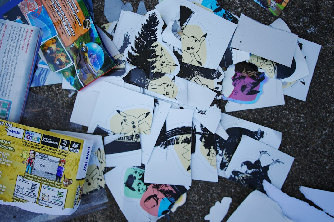 Printed templates and guides arranged on a table